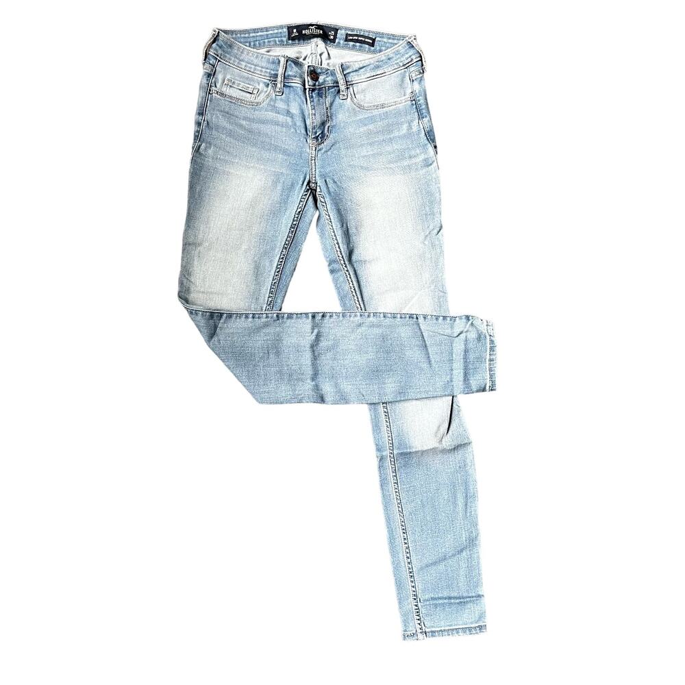 Hollister Women's 25/30 Light Wash Super Skinny Distressed Jeans